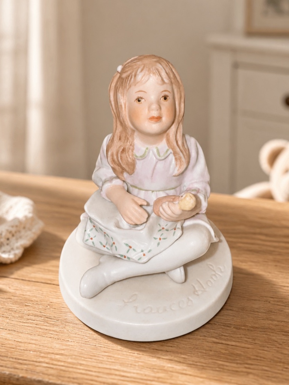 VTG 1982 Frances Hook MY DOLLY! Little Girl & Doll Figurine MINT *No Box